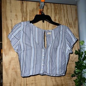 Stripped cropped tee